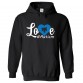 Love Autism Unisex Classic Kids and Adults Pullover Hoodie For Autism Survivors							 									 									